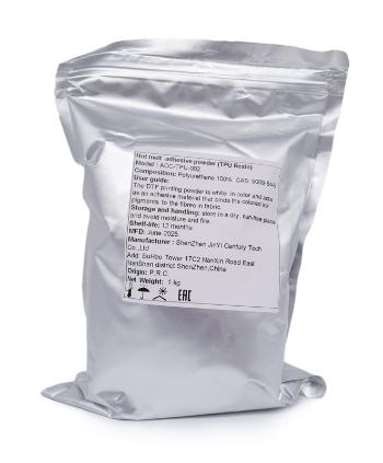 Клей порошковый ACC-TPU-002 для DTF печати, 1 кг