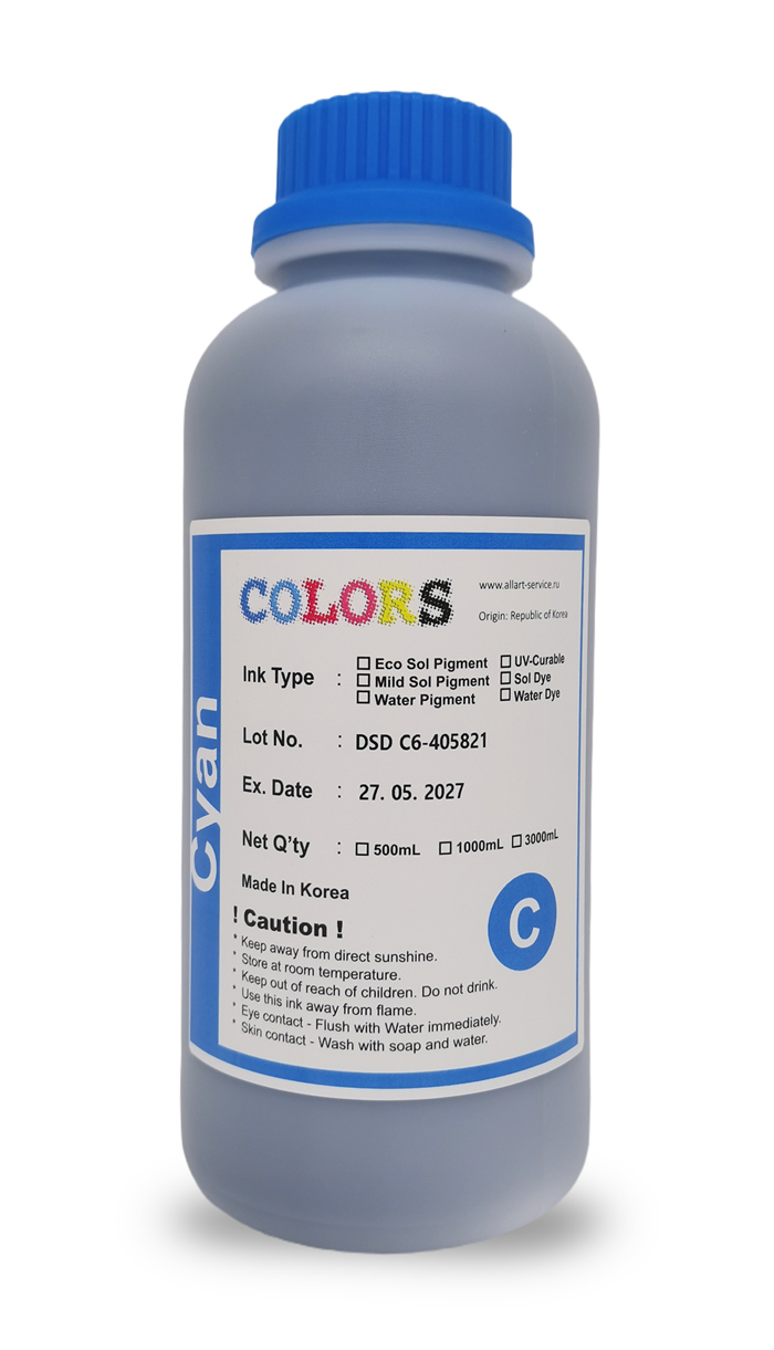 Чернила COLORS DSD сувенирные C (голубой), 1000 мл