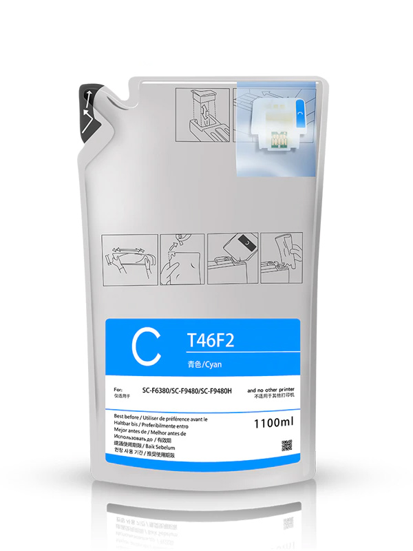 EPSON Оригинальные сублимационные чернила для SC-F9480/9480H C (голубой), 1100 мл