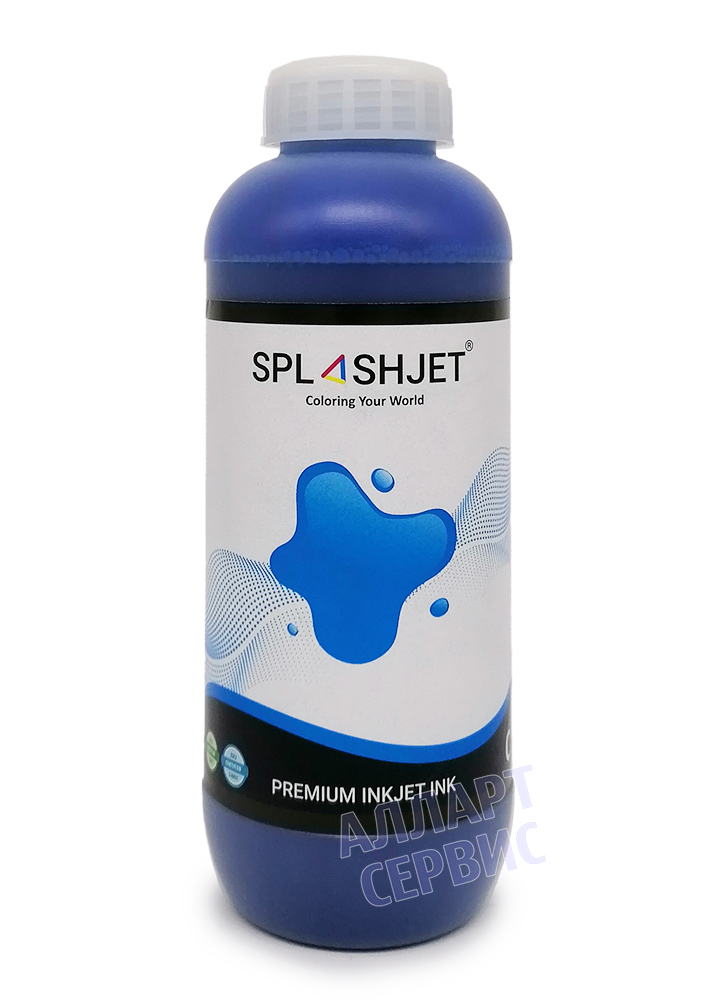 Чернила текстильные SPLASHJET EP-D Plus Cyan (Голубой), банка 1000мл, Индия