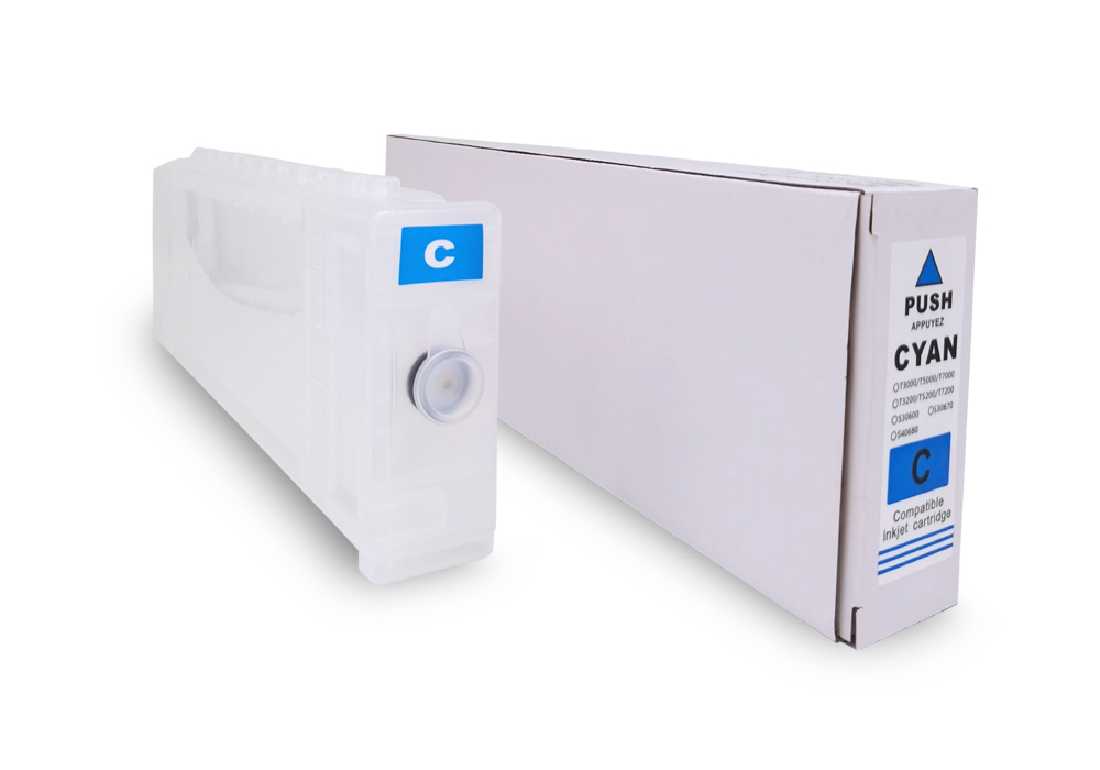 Перезаправляемый картридж (ПЗК)  для Epson SureColor SC-T3000/5000/7000/3200/5200/7200 и F2000/F2100, Cyan, с пакетом, без чипа, 700 мл
