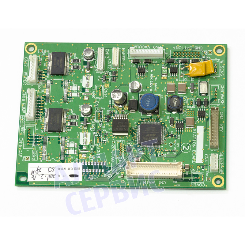 Плата управления Y осью(каретка, датчики, панель, помпа) (I/O board) Colors SC1645(кит. Mimaki) (ори