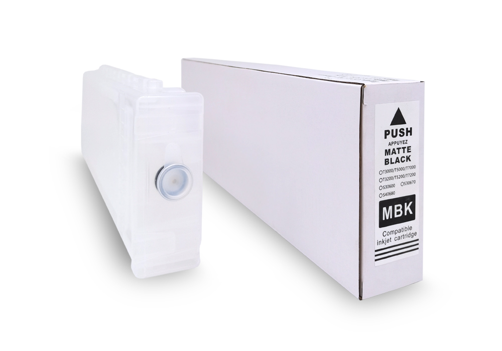 Перезаправляемый картридж (ПЗК)  для Epson SureColor SC-T3000/5000/7000/3200/5200/7200 и F2000/F2100, Matte Black, с пакетом, без чипа, 700 мл