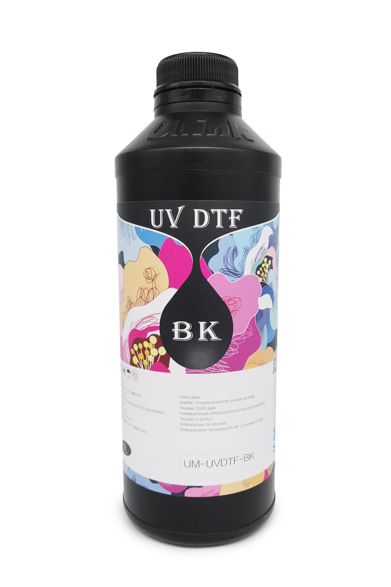Чернила UV DTF UVINK HARD для DX5/4720/I3200/XP600 /F1080/I1600/TX800, 1000мл, Black (Черный)