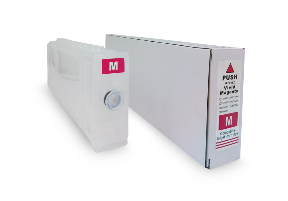 Перезаправляемый картридж (ПЗК)  для Epson SureColor SC-T3000/5000/7000/3200/5200/7200 и F2000/F2100, Magenta, с пакетом, без чипа, 700 мл