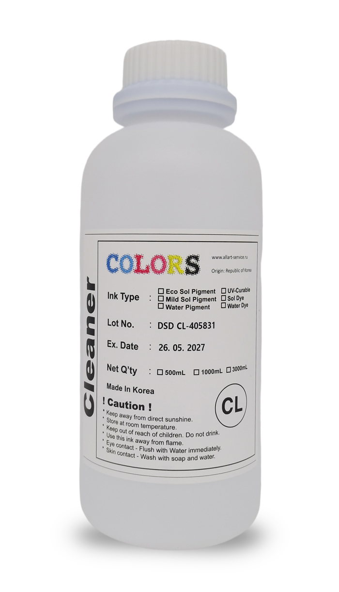 Жидкость промывочная COLORS для сувенирных чернил, 1000 мл