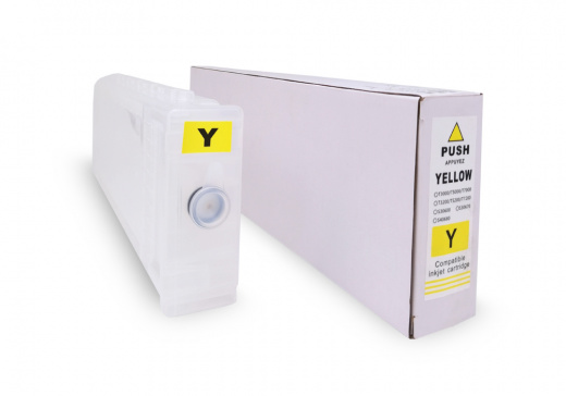 Перезаправляемый картридж (ПЗК)  для Epson SureColor SC-T3000/5000/7000/3200/5200/7200 и F2000/F2100, Yellow, с пакетом, без чипа, 700 мл