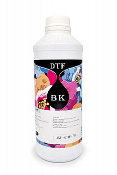 Чернила текстильные UVINK для DTF печати, Black (Черный), 1л