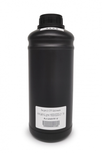 Лак для UV DTF Gold печати (фольга) AinkJet AJ для i1600/i3200-U1, 1л