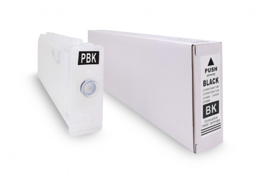 Перезаправляемый картридж (ПЗК) для Epson SureColor SC-T3000/5000/7000/3200/5200/7200 и F2000/F2100, Black, с пакетом, без чипа, 700 мл